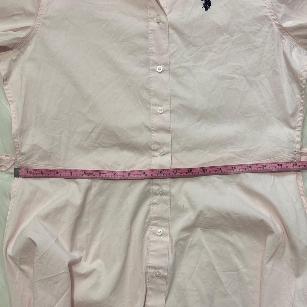 Ralph Lauren Polo Light Pink Shirt Dress with Belt - Picture 13 of 16